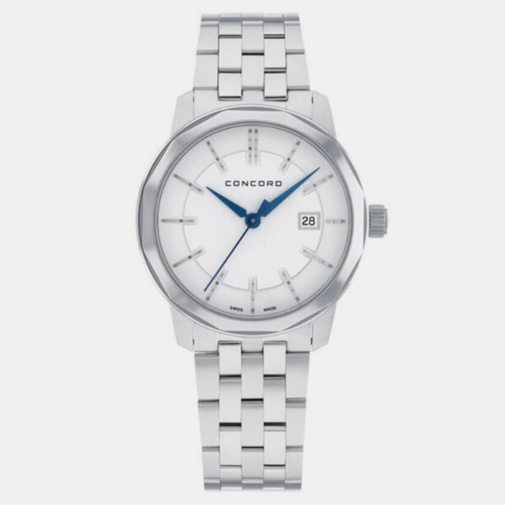 luxury-women-concord-used-watches-p1152877-003 Concord Silver Stainless Steel Bennington 0320403 Quartz Women's Wristwatch 31 mm