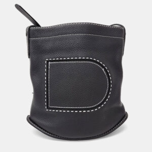 Delvaux Black Leather Pin Shoulder Bag