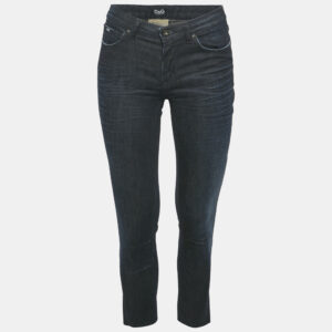 D&G Blue Washed Denim Raw Edge Jeans S Waist 26"