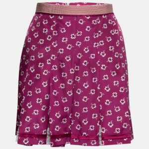 D&G by Dolce & Gabbana Pink Printed Silk Mini Skirt S
