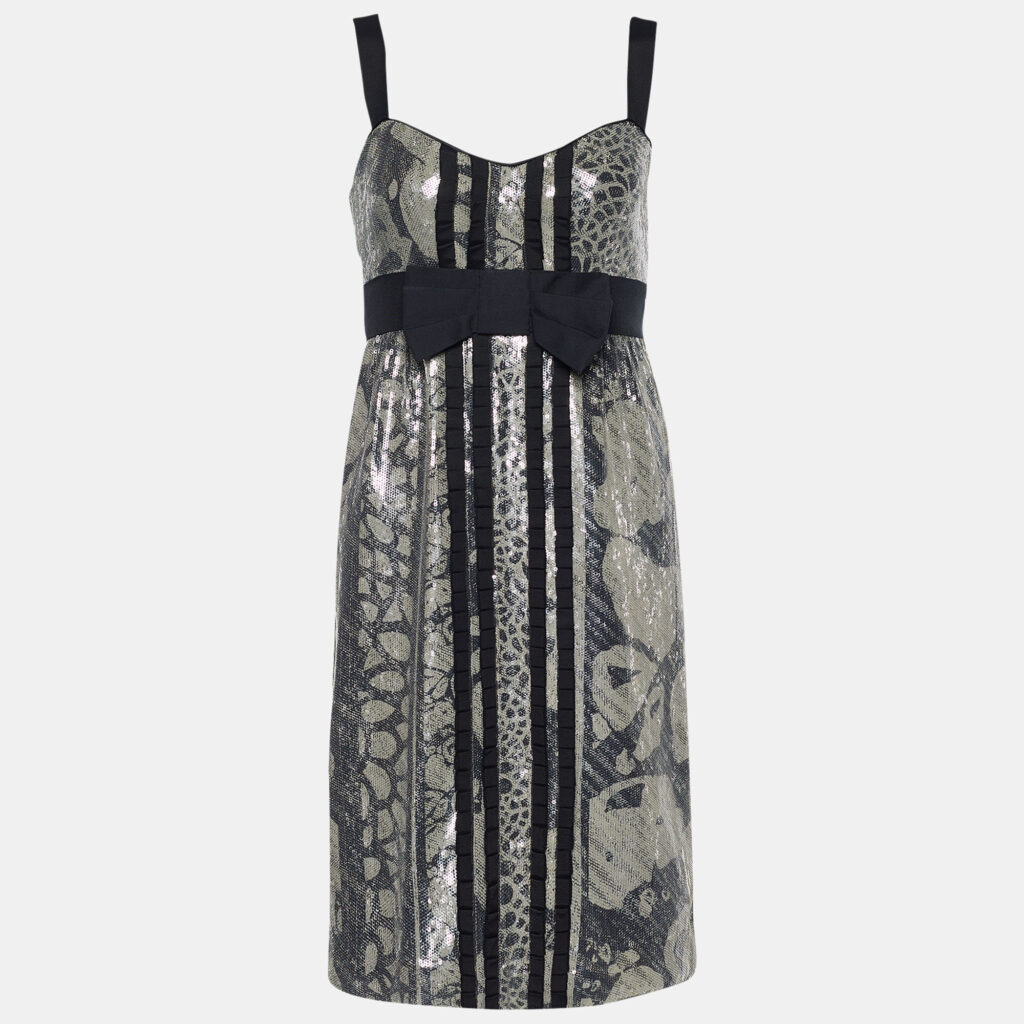 luxury-women-diane-von-furstenberg-new-clothes-p646847-002-2 Diane von Furstenberg Grey Sequined Ariba Bodycon Dress S