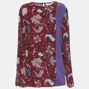 Diane Von Furstenberg Multicolor Silk Blouse XL