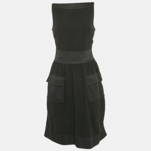 Diane Von Furstenberg Black Jersey Sleeveless Zanne Dress S