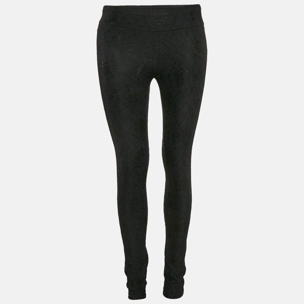 luxury-women-diane-von-furstenberg-used-clothes-p1104095-001 Diane Von Furstenberg Black Lace Skinny Pants XS