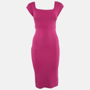 Diane Von Furstenberg Pink Jersey Sheath Dress S