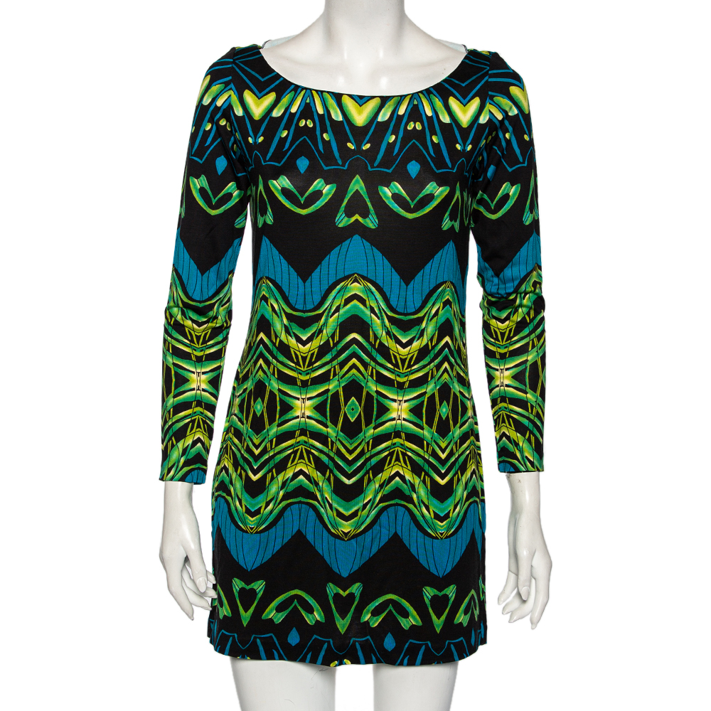 luxury-women-diane-von-furstenberg-used-clothes-p514897-004-2 Diane von Furstenberg Multicolor Printed Silk Tacita Tunic Dress S