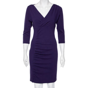 Diane Von Furstenberg Purple Knit Basuto Short Dress S