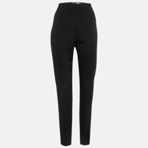 Diane Von Furstenberg Black Stretch Knit Pants L