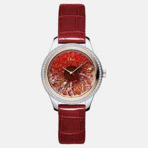 Dior Red MOP 18k Rose Gold Stainless Steel Grand Bal Cd153B2X1007 Automatic Women's Wristwatch 36 mm