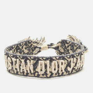 Dior Blue J'adior Woven Fabric Friendship Bracelet