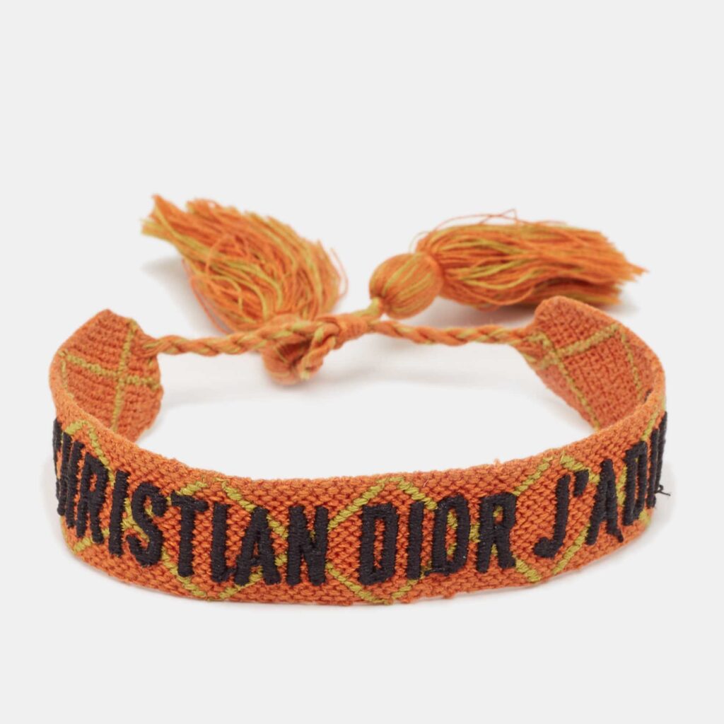 luxury-women-dior-used-accessories-p1097889-001 Dior J'Adior Woven Fabric Friendship Bracelet