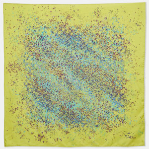 christian dior green printed silk scarf