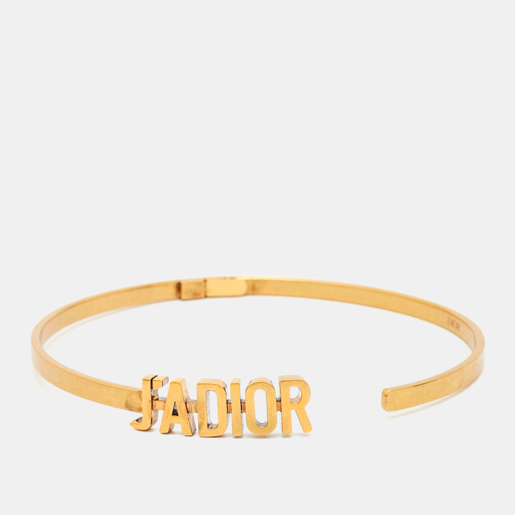 luxury-women-dior-used-accessories-p1136256-001 Dior J'adior Gold Tone Collar Necklace
