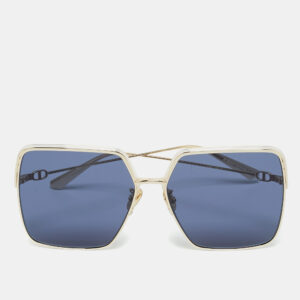 Dior Blue/Gold Tone Everdior SU1 Oversized Sunglasses
