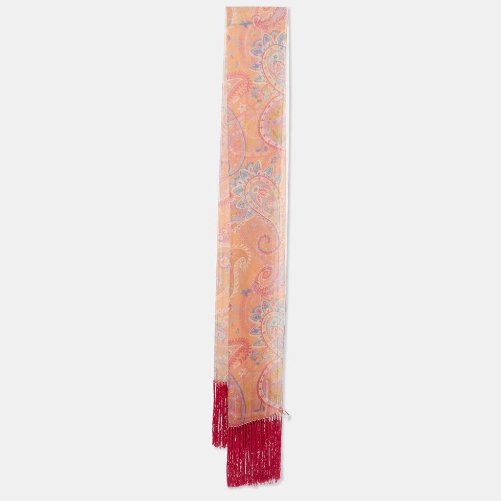 luxury-women-dior-used-accessories-p795867-003 Dior Pink Paisley Print Silk Fringed Stole