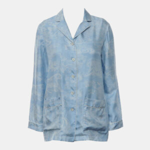 Christian Dior Printed Long Sleeve Silk Shirt