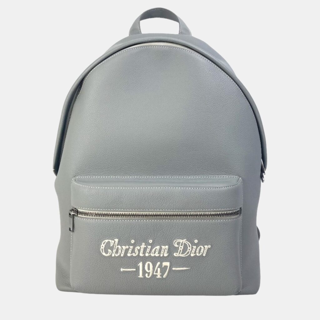 luxury-women-dior-used-handbags-p1043857-002 Dior gray rider Backpack