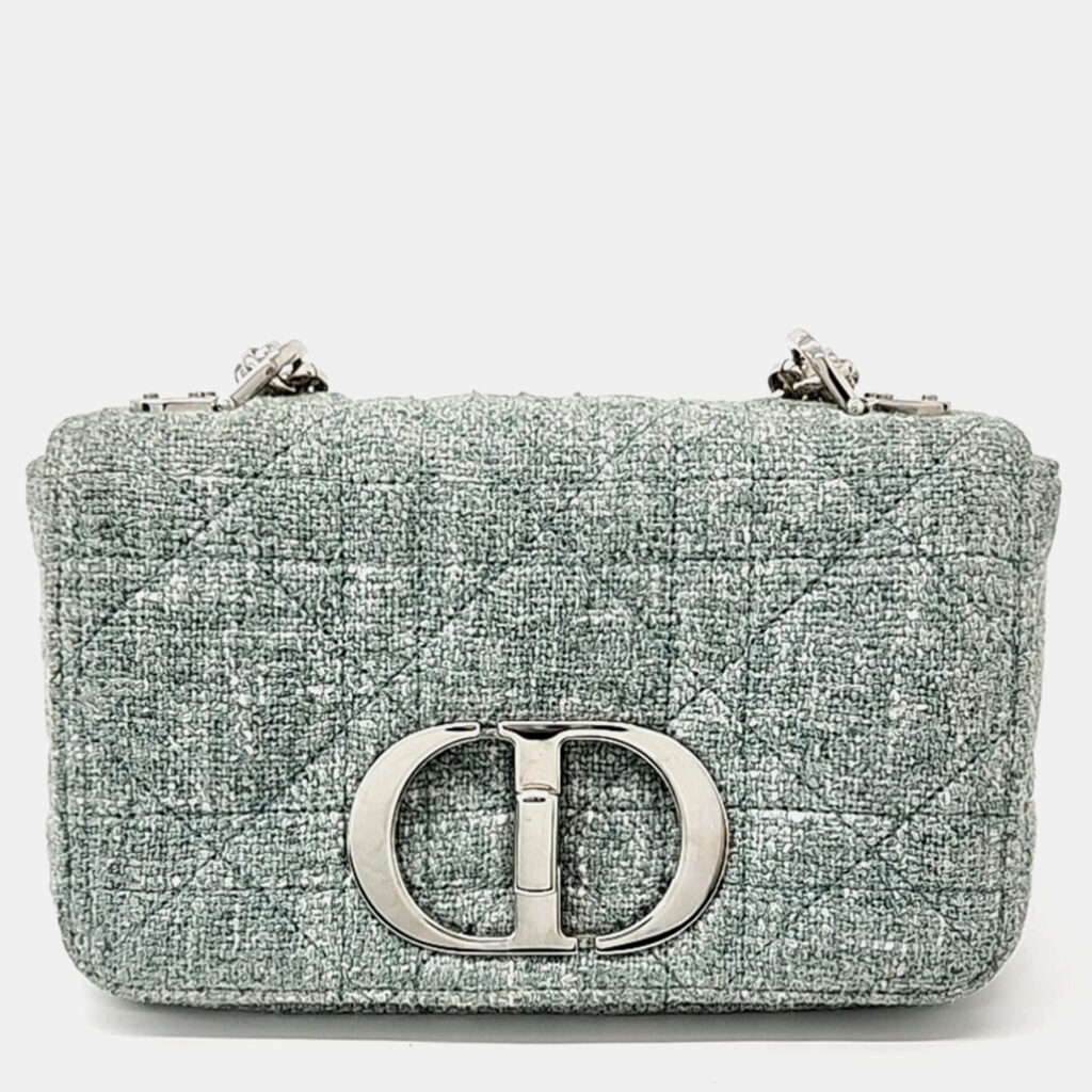 luxury-women-dior-used-handbags-p1074316-001 Christian Dior Linen Caro Small Bag