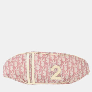 Dior Pink Canvas Trotter Waist Bum Bag
