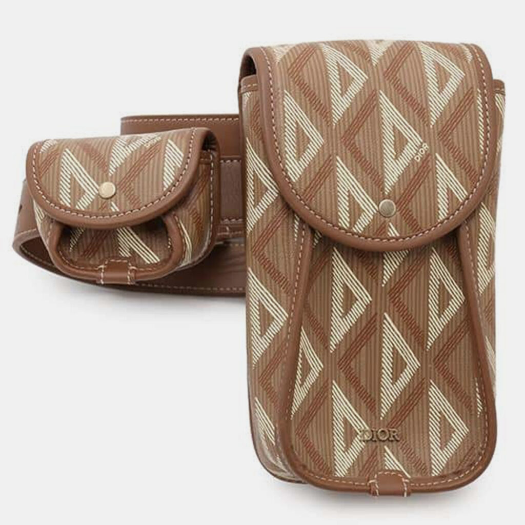 luxury-women-dior-used-handbags-p1111176-008 Dior Brown PVC Hit the Road Waist Bag