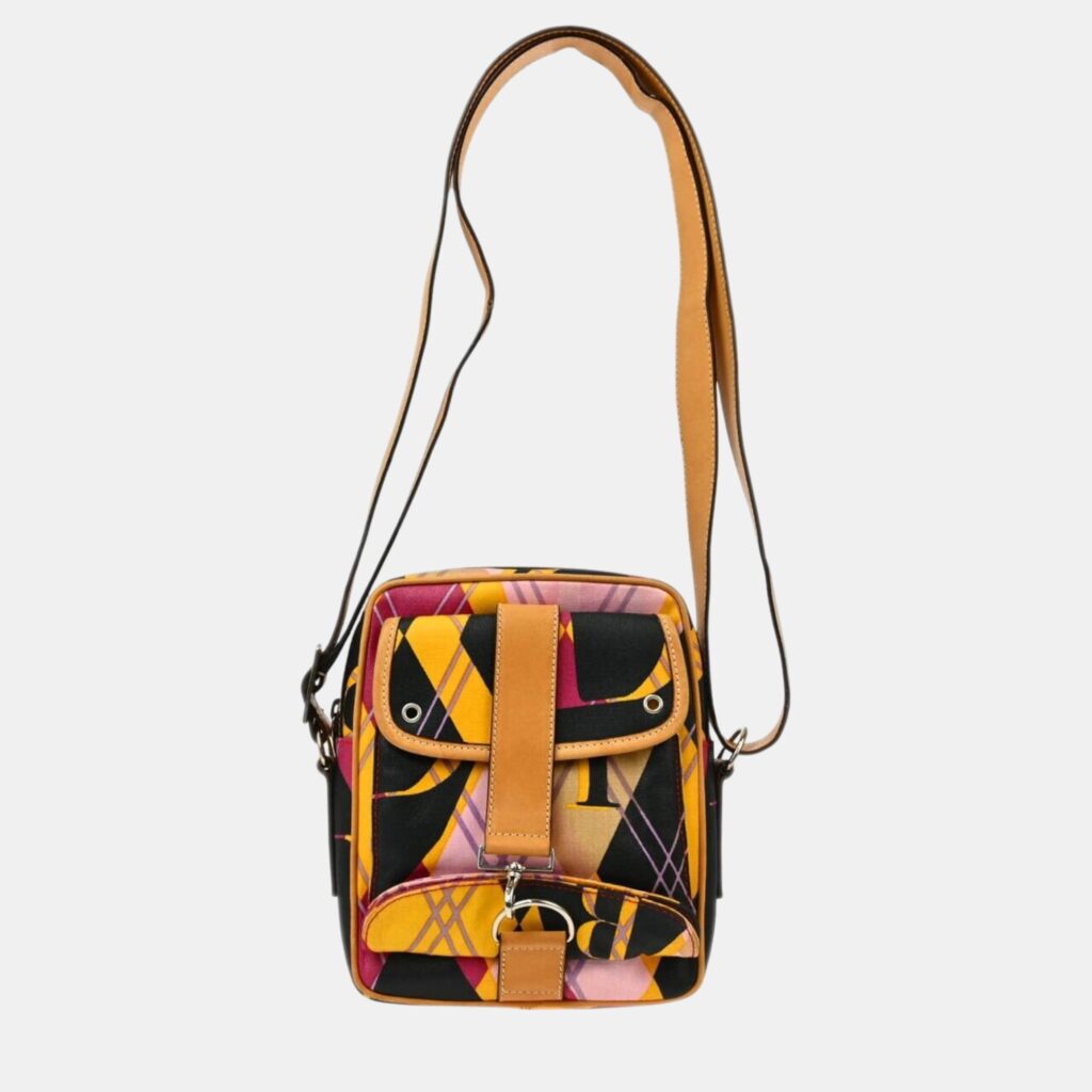 luxury-women-dior-used-handbags-p1112326-001 Dior Multicolor Argyle Check Shoulder Bag