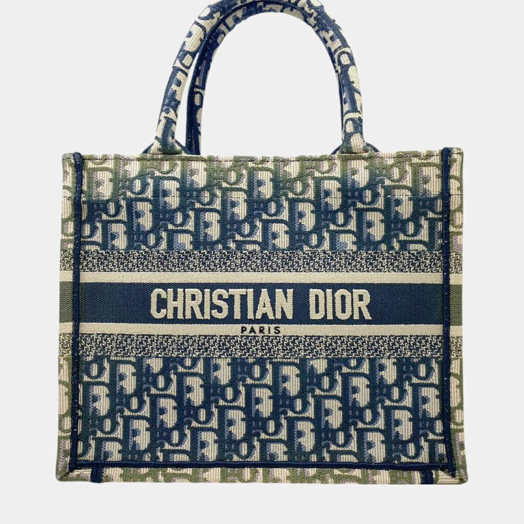 luxury-women-dior-used-handbags-p1128591-002 Dior Multicolor Canvas Small Book Tote Bag