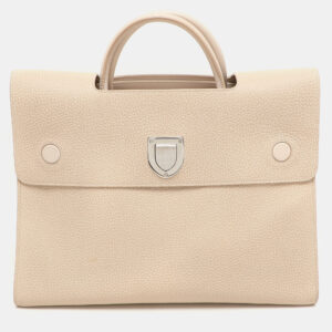 dior beige leather large diorever tote