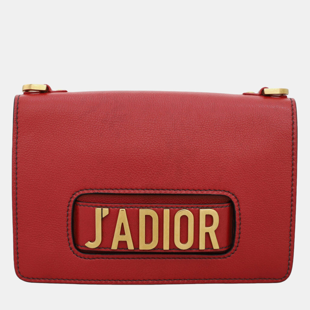 luxury-women-dior-used-handbags-p1147327-001 Dior Red Leather J'Adior Flap Bag