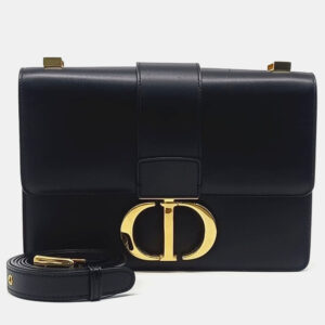 Dior Black Leather 30 Montaign Bag