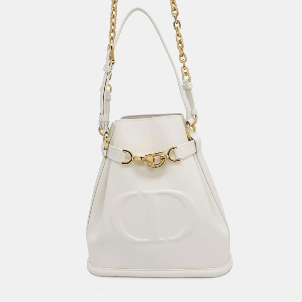 luxury-women-dior-used-handbags-p1157409-007 Dior Leather C'est Medium Handbag