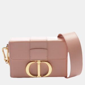 Dior Pink Leather 30 Montaigne Shoulder Bag