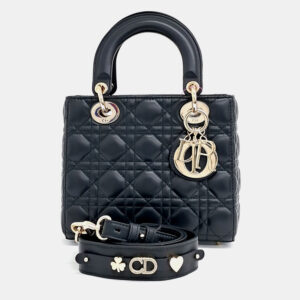 Dior Black Leather Cannage Lady Bag Small