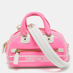 Gucci Neon Green Leather and PVC Ophidia Mini Front Zip Crossbody Bag