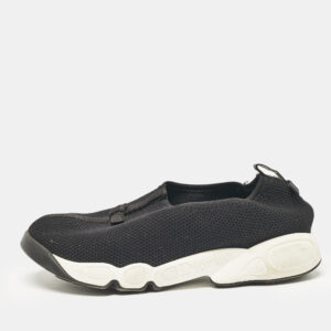 Dior Black Mesh Fusion Slip On Sneakers Size 36.5