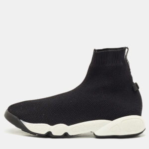 Dior Black Knit Fabric Sock Slip On Sneakers Size 38