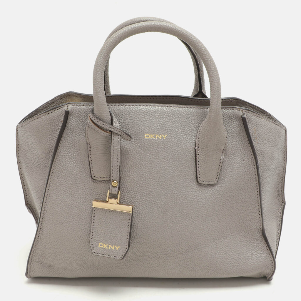 luxury-women-dkny-used-handbags-p1078379-014 Dkny Grey Leather Satchel
