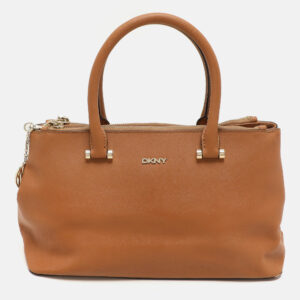 DKNY Brown Leather Bryant Park Satchel