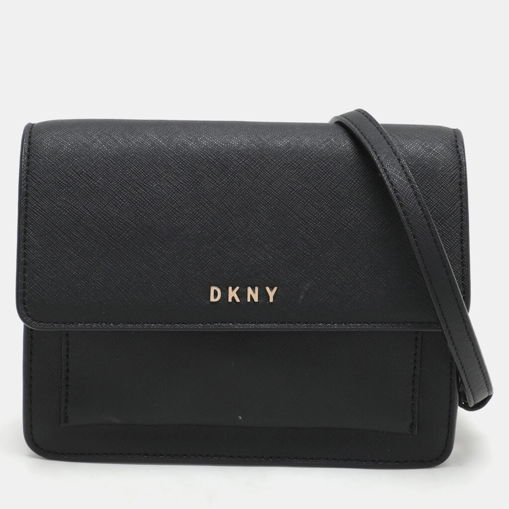 luxury-women-dkny-used-handbags-p1163207-013.jpg DKNY Black Leather Bryant Park Crossbody Bag