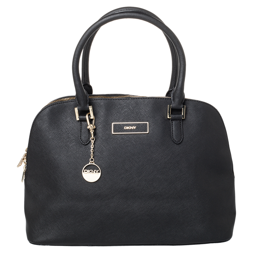 luxury-women-dkny-used-handbags-p466698-007 Dkny Black Leather Satchel