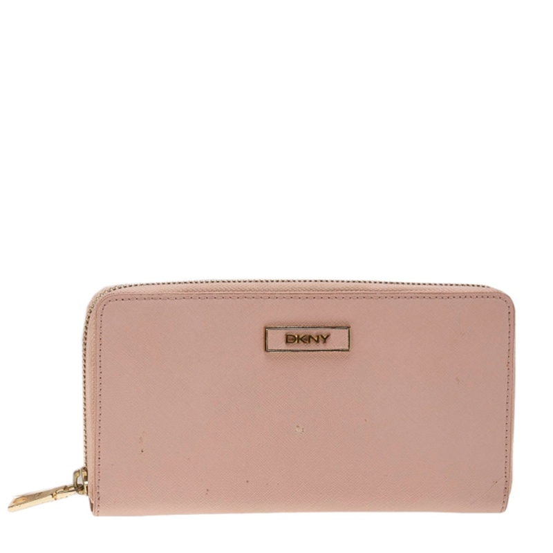 luxury-women-dkny-used-handbags-p580227-1643609200-012-1 DKNY Pink Leather Zip Around Wallet