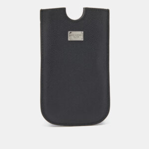 Dolce & Gabbana Black Leather SIII Smartphone Case