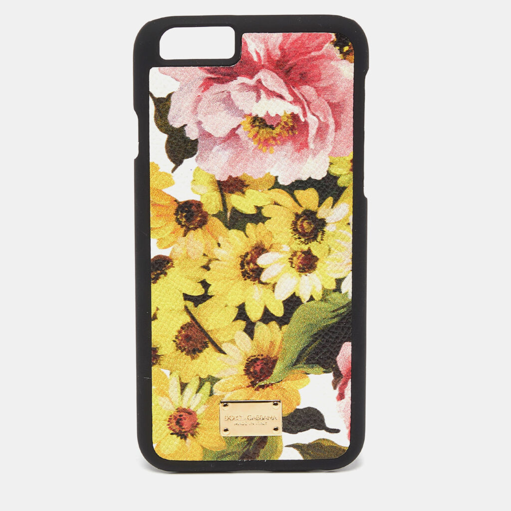 luxury-women-dolcegabbana-new-accessories-p891033-005 Dolce & Gabbana Multicolor Floral Print Leather iPhone 6 Case
