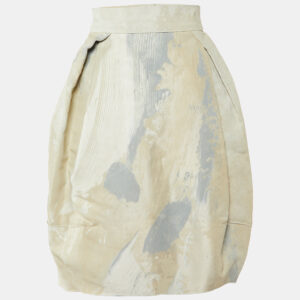 Dolce & Gabbana Cream Printed Cotton Skirt S