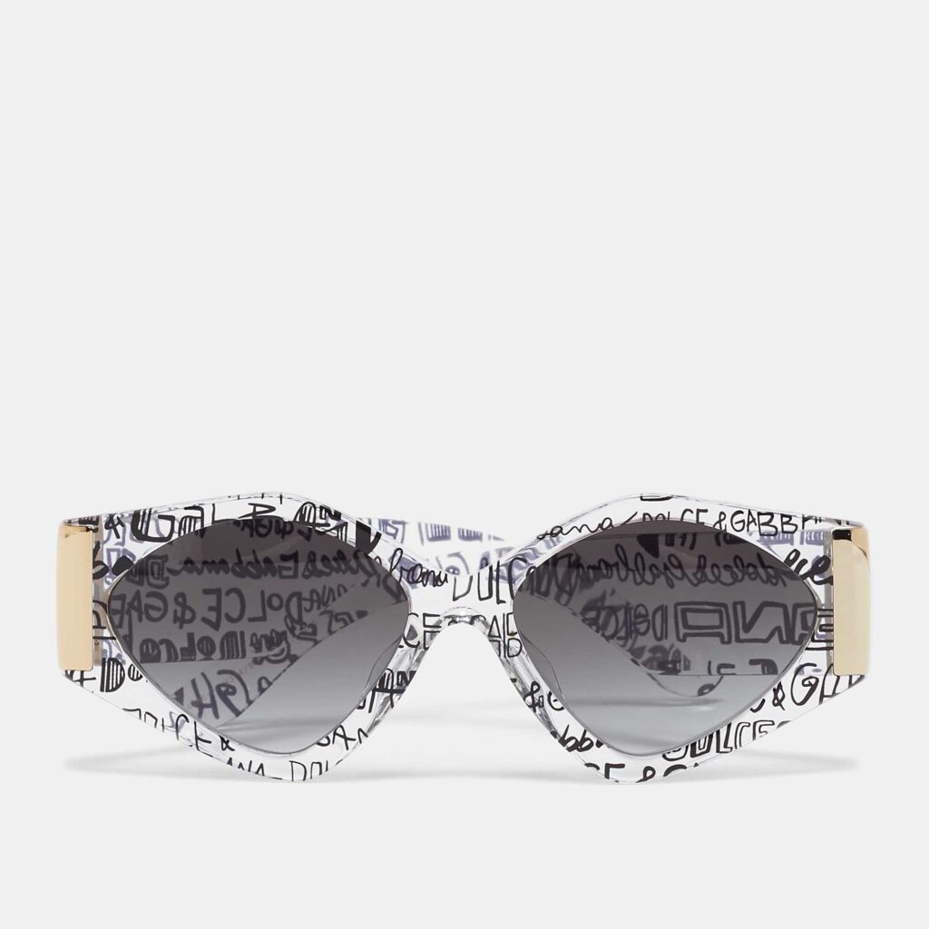 luxury-women-dolcegabbana-used-accessories-p1077233-003 Dolce & Gabbana Black Gradient DG4396 Graffiti Cat Eye Sunglasses