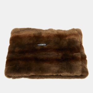 Dolce & Gabbana Brown Rabbit Fur Neck Wrap