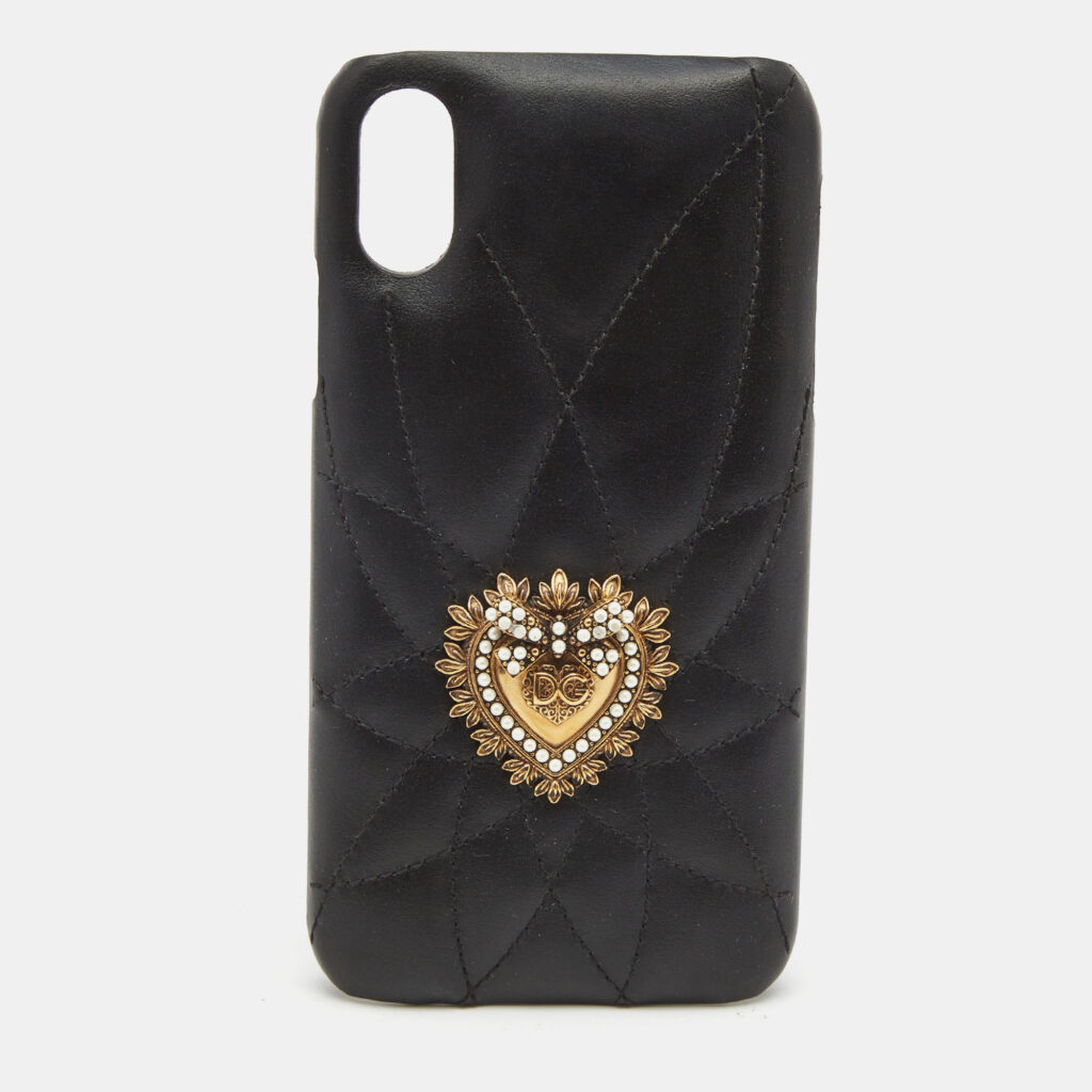 luxury-women-dolcegabbana-used-accessories-p782529-005 Dolce & Gabbana Quilted Leather Devotion XR iPhone Cover