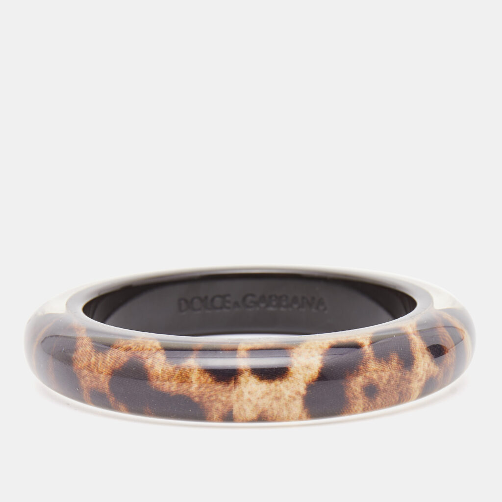 luxury-women-dolcegabbana-used-accessories-p857816-003 Dolce & Gabbana Leopard Resin Bracelet