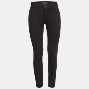 Dolce & Gabbana Black Embroidered Denim Pretty Jeans S Waist 30"