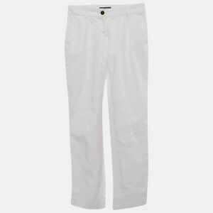 Dolce & Gabbana White Cotton Skinny Pants XS