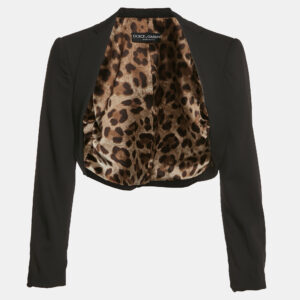 Dolce & Gabbana Black Viscose Bolero Jacket M